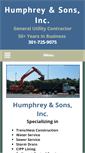 Mobile Screenshot of humphreyandsons.com